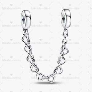 Pandora Linked Hearts Safety Chain